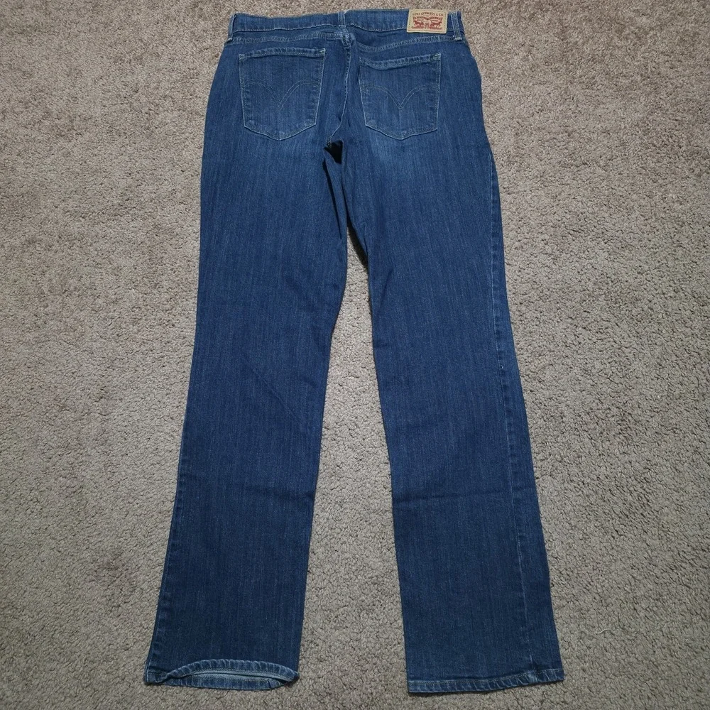 Levis 505 Stretch Denim Jeans Womens Size 29 x 32 *Fits 30 x 30* Blue Wash Pants